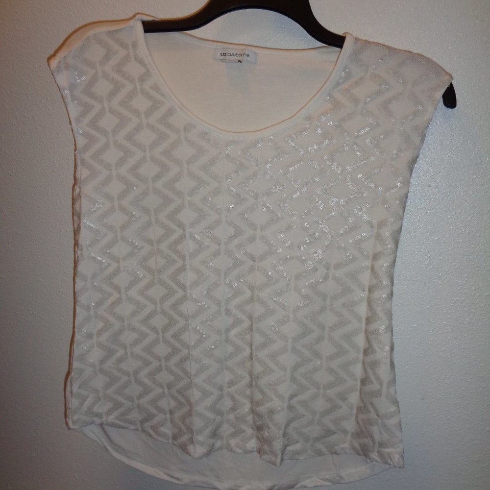 LIZ Claiborne Tribal Beat Top Size M - Picture 1 of 9